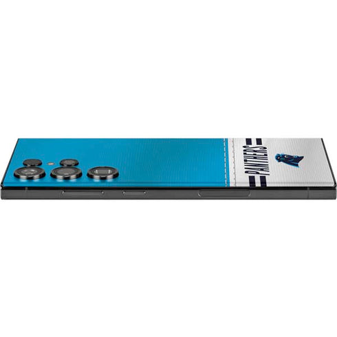 NFL Carolina Panthers White Striped Galaxy Skins