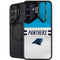 NFL Carolina Panthers White Striped Galaxy S24 FE Kickstand Case