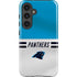 NFL Carolina Panthers White Striped Galaxy S25 Impact Case