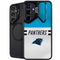 NFL Carolina Panthers White Striped Galaxy S24 Plus Kickstand Case