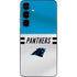 NFL Carolina Panthers White Striped Galaxy S24 Plus Skin