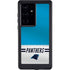 NFL Carolina Panthers White Striped Galaxy S24 Ultra Waterproof Case