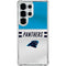 NFL Carolina Panthers White Striped Galaxy S25 Ultra Clear Case