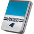 NFL Carolina Panthers White Striped Galaxy Z Flip6 Skin