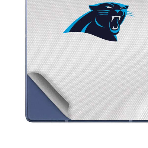 NFL Carolina Panthers White Striped Galaxy Z Fold6 Skin