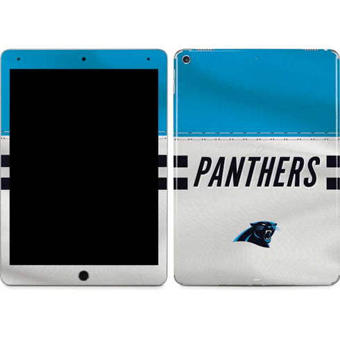 NFL Carolina Panthers White Striped iPad Skins