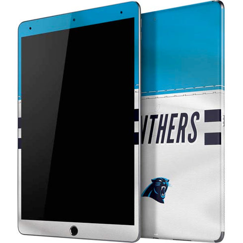 NFL Carolina Panthers White Striped iPad Skins