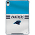 NFL Carolina Panthers White Striped iPad 11th Gen (2025) Clear Case