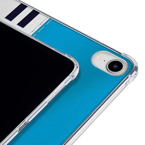 NFL Carolina Panthers White Striped iPad 11th Gen (2025) Clear Case