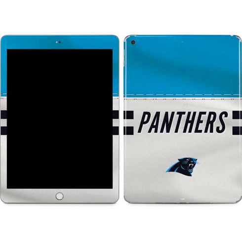 NFL Carolina Panthers White Striped Apple iPad Skin