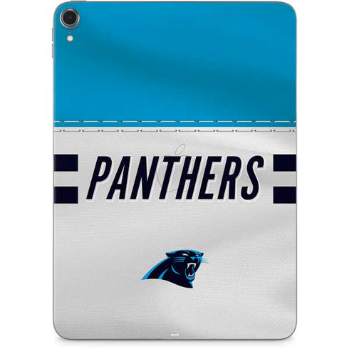 NFL Carolina Panthers White Striped Apple iPad Pro Skin