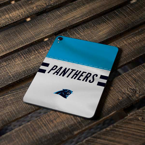 NFL Carolina Panthers White Striped Apple iPad Pro Skin