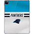 NFL Carolina Panthers White Striped iPad Pro 11in (2024) Clear Case