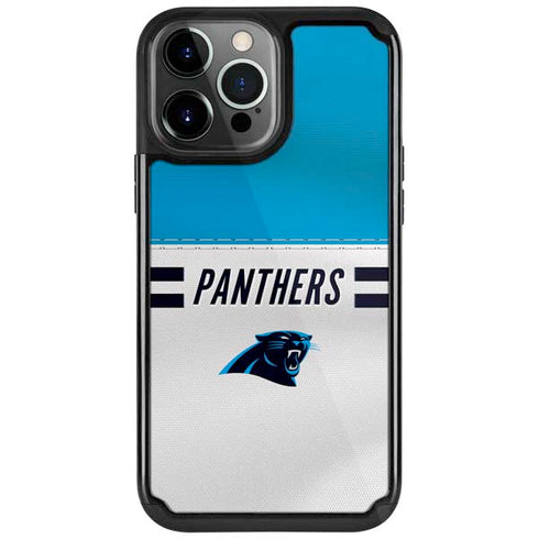 NFL Carolina Panthers White Striped iPhone Cases