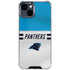NFL Carolina Panthers White Striped iPhone 15 Clear Case
