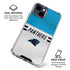 NFL Carolina Panthers White Striped iPhone 15 Clear Case