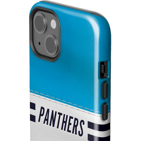 NFL Carolina Panthers White Striped iPhone 15 Impact Case