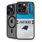 NFL Carolina Panthers White Striped iPhone 15 Pro Max Kickstand Case