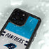 NFL Carolina Panthers White Striped iPhone 15 Pro Waterproof Case