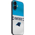 NFL Carolina Panthers White Striped iPhone 16 Plus Skin