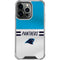NFL Carolina Panthers White Striped iPhone 16 Pro Clear Case