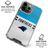 NFL Carolina Panthers White Striped iPhone 16 Pro Clear Case