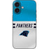 NFL Carolina Panthers White Striped iPhone 16 Skin