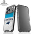 NFL Carolina Panthers White Striped iPhone 18 Pro Clear Case