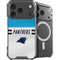 NFL Carolina Panthers White Striped iPhone 18 Pro MagSafe Case