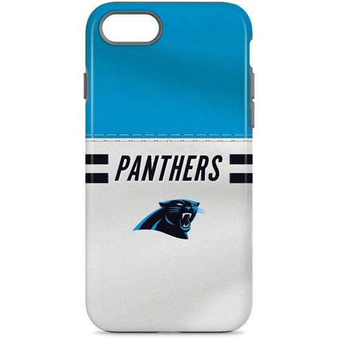 NFL Carolina Panthers White Striped iPhone Cases