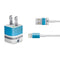 NFL Carolina Panthers White Striped iPhone Charger (5W USB) Skin