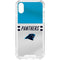 NFL Carolina Panthers White Striped iPhone XS Clear Case
