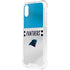 NFL Carolina Panthers White Striped iPhone XS Clear Case