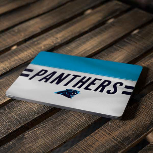 NFL Carolina Panthers White Striped Apple MacBook Air Skin