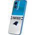 NFL Carolina Panthers White Striped Moto G Play 4G (2024) Skin