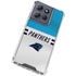 NFL Carolina Panthers White Striped Moto G Play 5G (2025) Clear Case