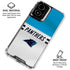 NFL Carolina Panthers White Striped Moto G Power 5G (2024) Clear Case
