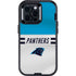 NFL Carolina Panthers White Striped Otterbox Defender iPhone Skin