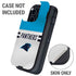 NFL Carolina Panthers White Striped Otterbox Defender iPhone Skin