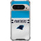 NFL Carolina Panthers White Striped Pixel 9/9 Pro Clear Case