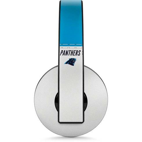 NFL Carolina Panthers White Striped PlayStation 4 Gold Wireless Headset Skin