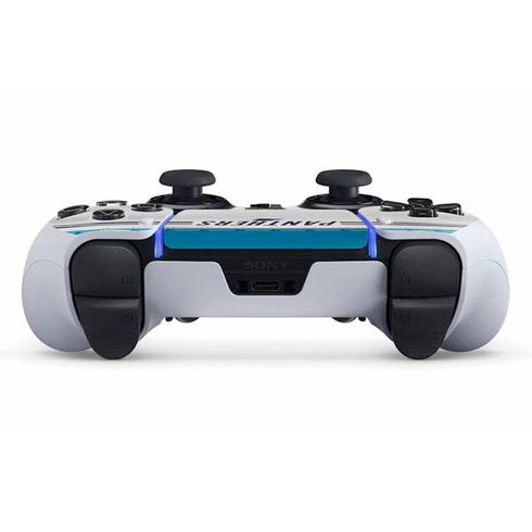 NFL Carolina Panthers White Striped PS5 DualSense Edge Pro Controller Skin