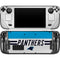 NFL Carolina Panthers White Striped Steam Deck Handheld Gaming Computer OLED Skin