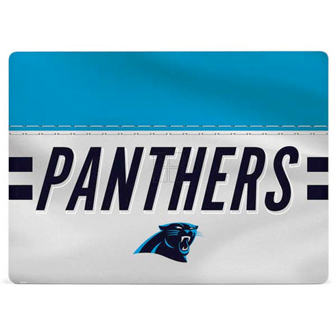 NFL Carolina Panthers White Striped Surface Laptop 3 13.5in Skin