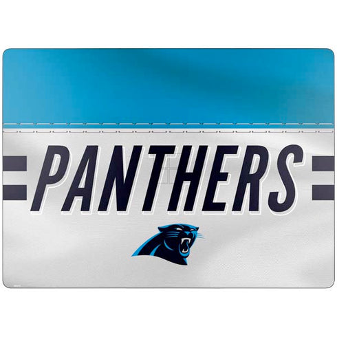 NFL Carolina Panthers White Striped Surface Laptop 7 15in Skin