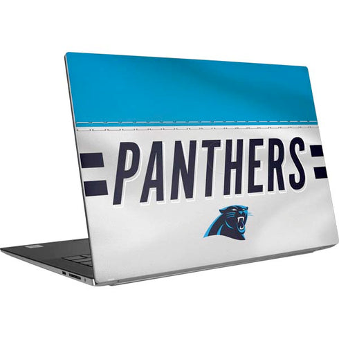 NFL Carolina Panthers White Striped Dell XPS Skin