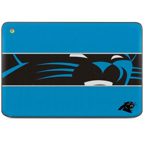 NFL Carolina Panthers Zone Block HP Chromebook Skin