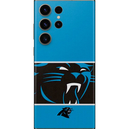 NFL Carolina Panthers Zone Block Galaxy Skins
