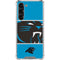 NFL Carolina Panthers Zone Block Galaxy S24 FE Clear Case