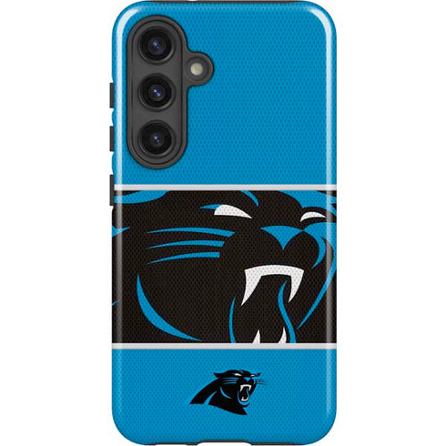 NFL Carolina Panthers Zone Block Galaxy S25 Impact Case